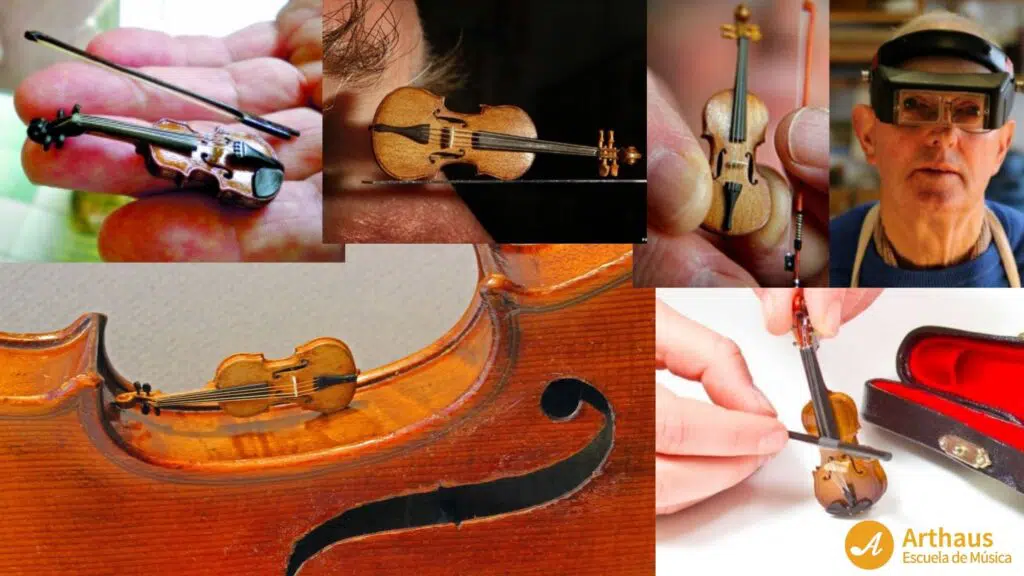 imágenes del violin mas pequeño del mundo