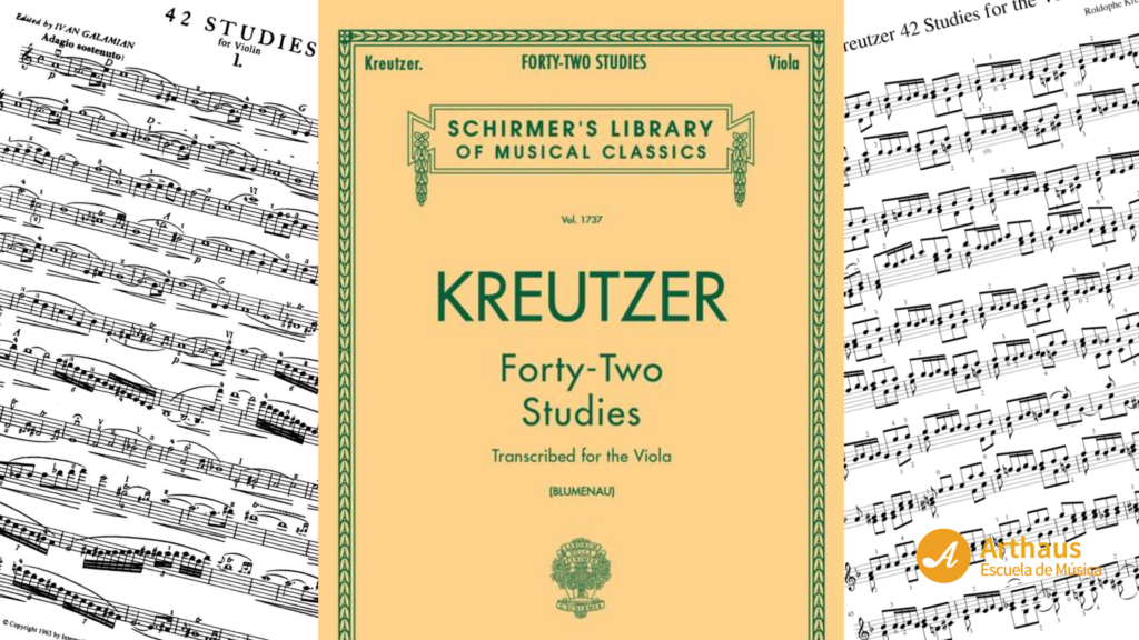 42 Etudes o Estudios para violin de Kreutzer 