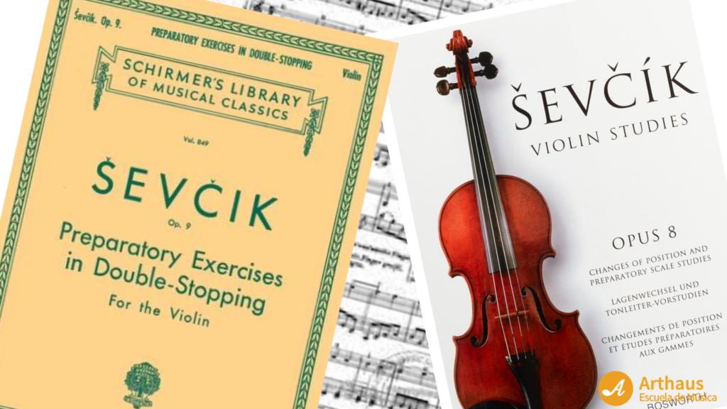 Libro de violin avanzado de Sevcik, op 8 y 9