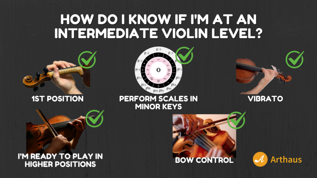 List of knowledge to have to consider yourself an intermediate violinist