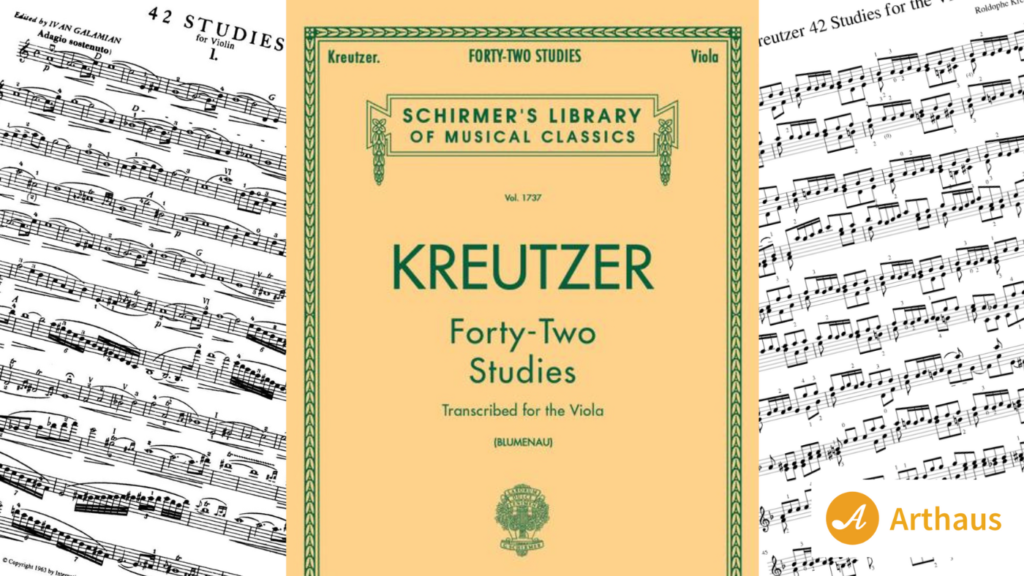 42 Etudes or Studies for violin by Kreutzer